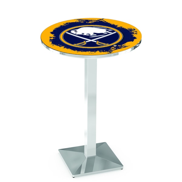 42" Chrome Buffalo Sabres Pub Table